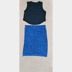  Mini Tank top+Julie & Bella ဒူး​ပေါ်စကပ် ​(ပေါင် ၁၀၀ ထိရ) Image, classified, Myanmar marketplace, Myanmarkt