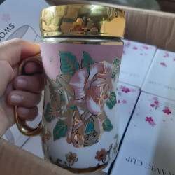  ရွှေနှင်းဆီကြွေ ကော်ဖီ ခွက် Image, classified, Myanmar marketplace, Myanmarkt