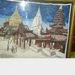 ရှပ်ထိုး ရှေးဟောင်းချည်ပန်းချီ Image