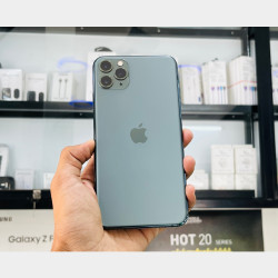  64GB ဈေးနဲ့ 512GB ယူလိုက်ပါ🫢iPhone 11 Pro Max 512GB ZP/A(1 Sim - E Sim) / midnight Green Battery Health 76% Phone Only / 99%Like Image, classified, Myanmar marketplace, Myanmarkt