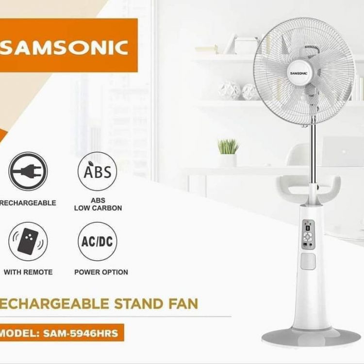  samsonic AC DC stand fan Image, လျှပ်စစ်ပစ္စည်းများ classified, Myanmar marketplace, Myanmarkt