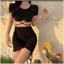  Crop top+ စကဒ်အလန်း ဝမ်းဆက်အရောင်း Image, classified, Myanmar marketplace, Myanmarkt