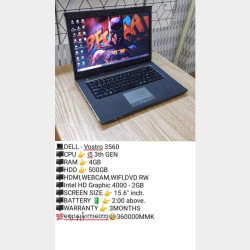  Dell Laptopအရောင်း Image, classified, Myanmar marketplace, Myanmarkt
