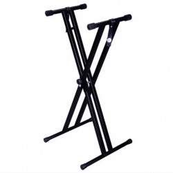 E Piano & Keyboard Double X Stand Image