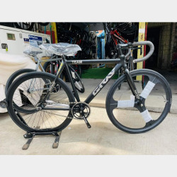  GRAY TEAM 💯BrandNewLegend hub/ 3Spoke/ Gray Stem Dropbar Image, classified, Myanmar marketplace, Myanmarkt