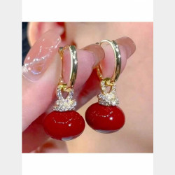  Red Earrings လေးတေပဲပန်ရတာကြိုက်တဲ့ချစ်ကာ Image, classified, Myanmar marketplace, Myanmarkt