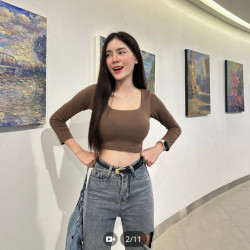  brown crop top Image, classified, Myanmar marketplace, Myanmarkt