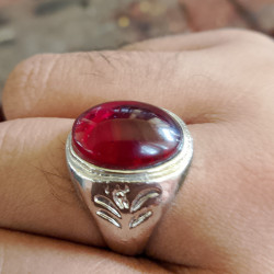  Garnet oval-shaped ring Image, classified, Myanmar marketplace, Myanmarkt