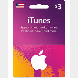  iTunes Gift Card (US) $3 Image, classified, Myanmar marketplace, Myanmarkt