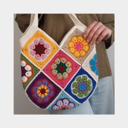  Granny square crochet Bag Image, classified, Myanmar marketplace, Myanmarkt
