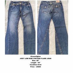  မြန်မာငွေလေးသိန်းကျော်တန် True Religion Flare Jeans ကို ကျွန်တော်တို့ Thrifty Vibe မှာ တစ်သောင်းကျော်နဲ့ရပါ့မယ်ဗျ Image, classified, Myanmar marketplace, Myanmarkt