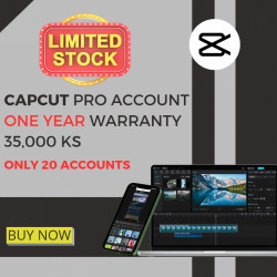  CapCut Pro Account with 1 Year Warranty Image, classified, Myanmar marketplace, Myanmarkt