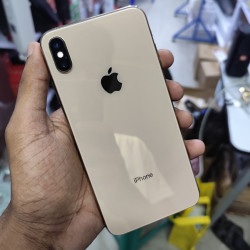 I phone Xs max (1sim + Esim)Memory....64 GbCondition 95%Battery..... 86%Religion....LL/AColour.....Gold✨️Face good/ Truetone goodPhone only Image